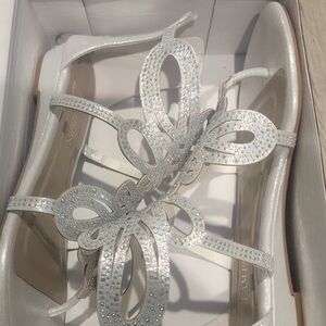 Elegant White Strappy Sandals